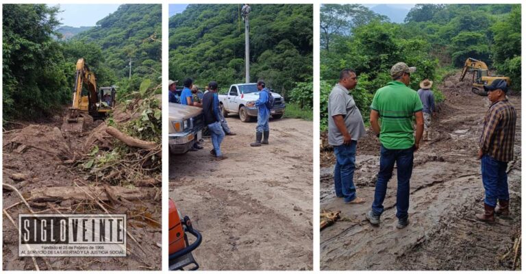 Luego de la emergencia, avanzan los trabajos de limpieza de caminos en Nocupétaro: Gonzalo Nares Gómez