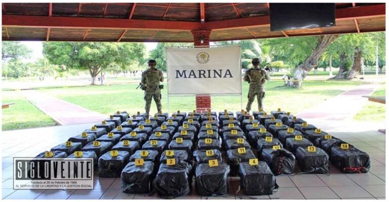Marinos aseguran cocaína en costas michoacanas valorada en 349 millones de pesos