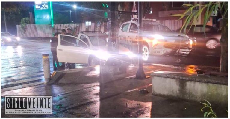 Accidente entre patrulla de la Guardia Civil y vehículo particular en Morelia deja dos lesionados