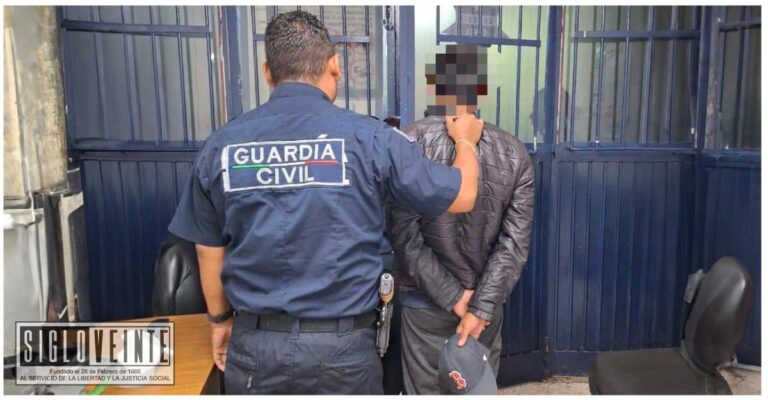 Guardia Civil detiene a sujeto por falta administrativa; era buscado por homicidio y lesiones