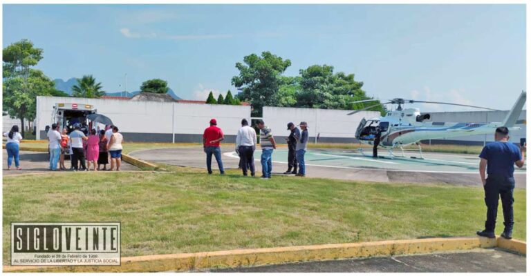Paciente de 74 años es trasladado de urgencia en ambulancia aérea de Huetamo a Morelia por complicaciones de dengue