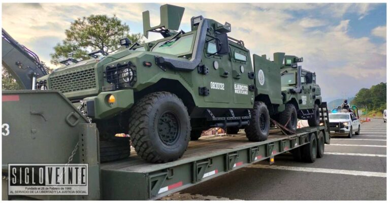Refuerzan seguridad en Tierra Caliente con la llegada de nuevos vehículos blindados del Ejército