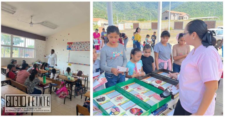 El Centro de Salud de Huetamo organiza Feria de la Salud para estudiantes de El Chihuero