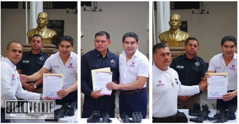 Huetamo fortalece su seguridad con la compra de armamento y nuevos titulares de Seguridad Pública y Tránsito Municipal