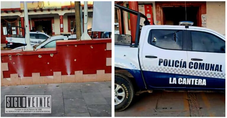 Atacan oficinas de tenencia en el municipio de Tangamandapio; un menor resulta lesionado