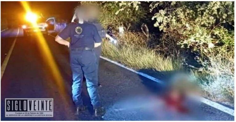 Coche «fantasma» cobra la vida de un transeúnte en carretera Huetamo-Tuzantla