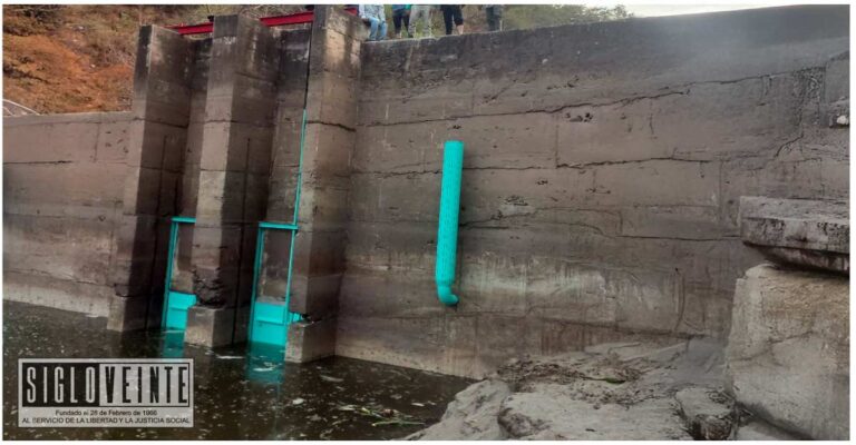 El alcalde de Nocupétaro transforma la presa de Las Huertas con la reconstrucción total de las compuertas