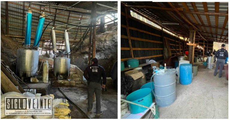 En Tzitzio desmantelan laboratorio para la producción de metanfetaminas valorado en 3 mil millones de pesos