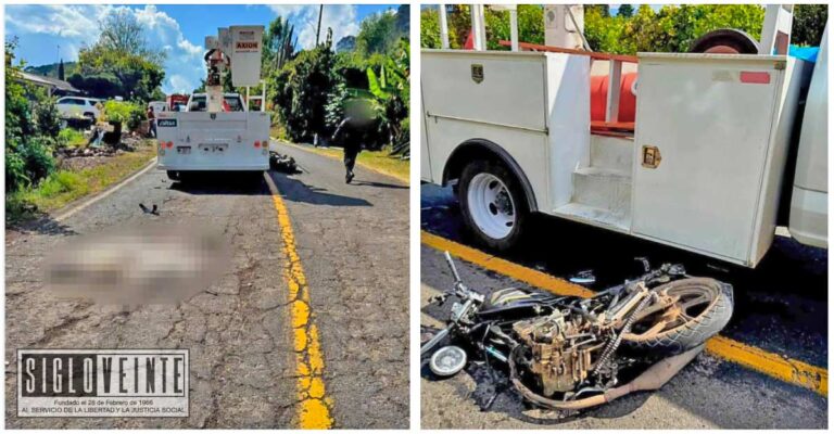 En la carretera Morelia- Mil Cumbres, un adolescente pierde la vida tras impactarse con grúa telescópica