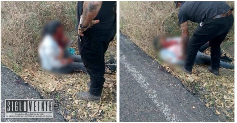 Pareja de motociclistas resulta herida tras accidente en la carretera Apatzingán – Acahuato; responsable se da a la fuga
