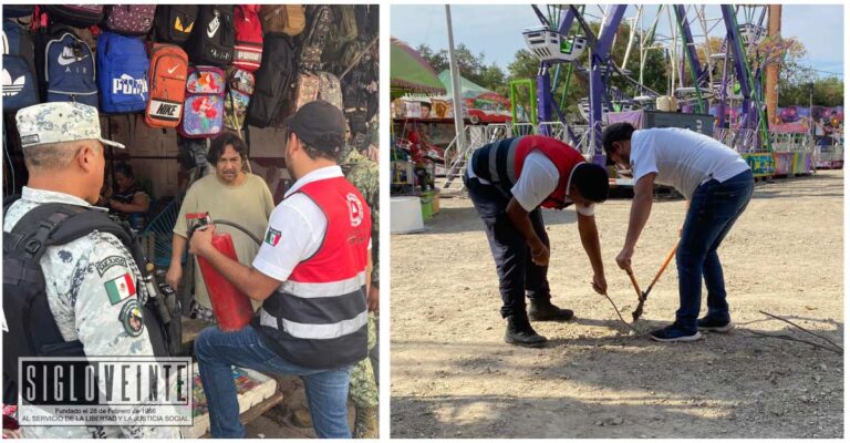 Protección Civil Municipal refuerza la seguridad en la Expo Feria Huetamo 2024
