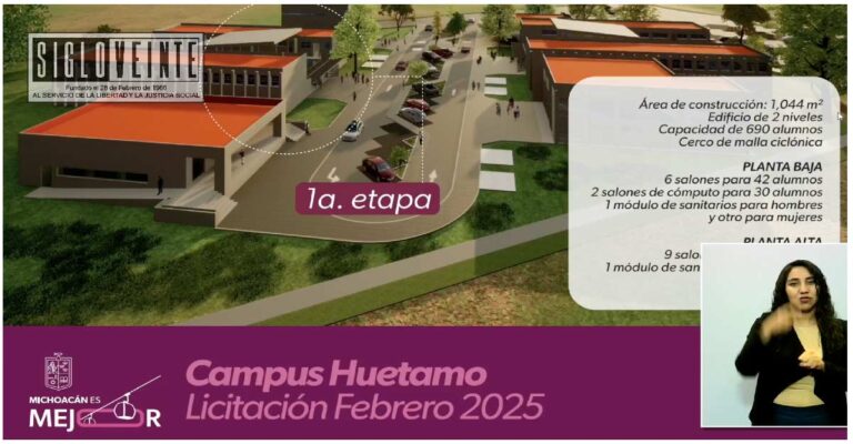 Afirma el gobernador Alfredo Ramírez que el Campus Huetamo de la UMSNH beneficiará a 700 estudiantes