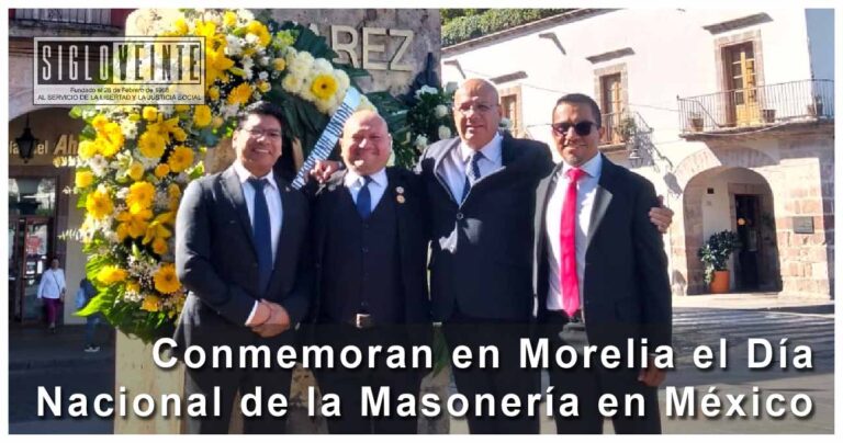 Conmemoran en Morelia el Día Nacional de la Masonería en México