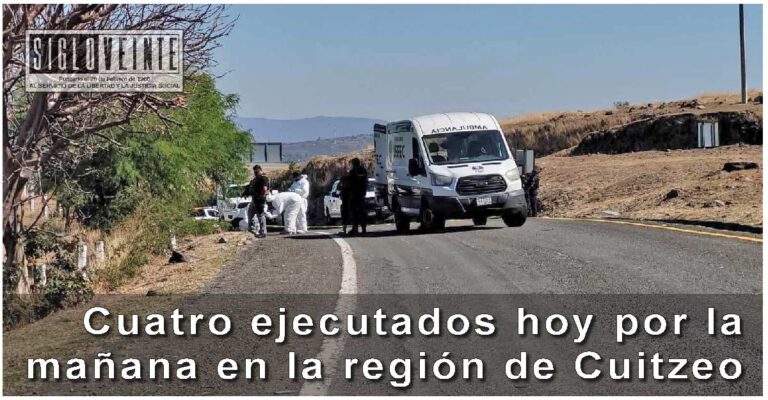 Cuatro ejecutados en una mañana en la región de Cuitzeo