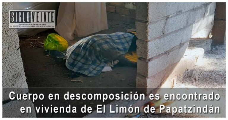 Cuerpo en descomposición es encontrado en vivienda en El Limón de Papatzindán