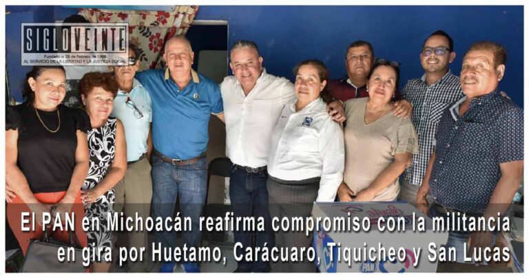 Dirigencia del PAN en Michoacán, reafirma compromiso con la militancia en gira por Huetamo, Carácuaro, Tiquicheo y San Lucas