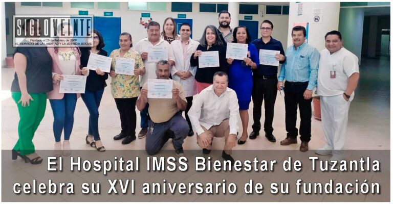 El Hospital IMSS Bienestar de Tuzantla celebra su XVI aniversario de su fundación