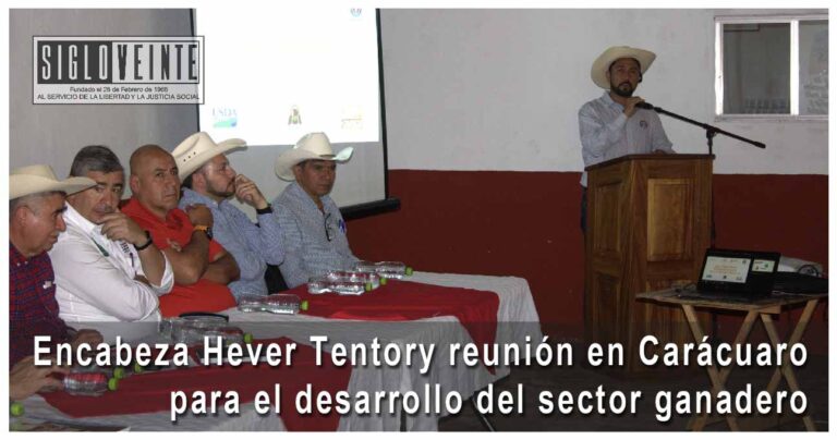 Encabeza Hever Tentory reunión en Carácuaro para el desarrollo del sector ganadero