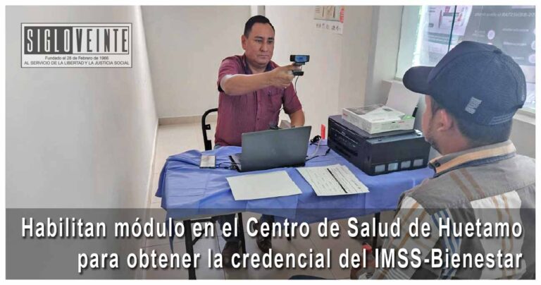 Habilitan módulo en el Centro de Salud de Huetamo para obtener la credencial del IMSS-Bienestar