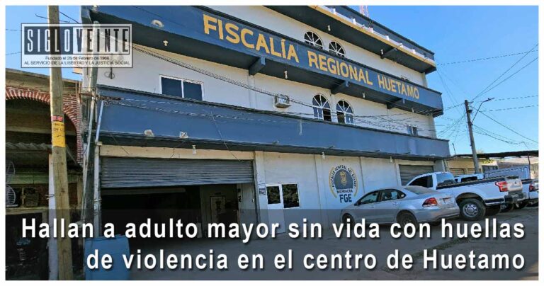 Hallan a adulto mayor sin vida con huellasde violencia en el centro de Huetamo