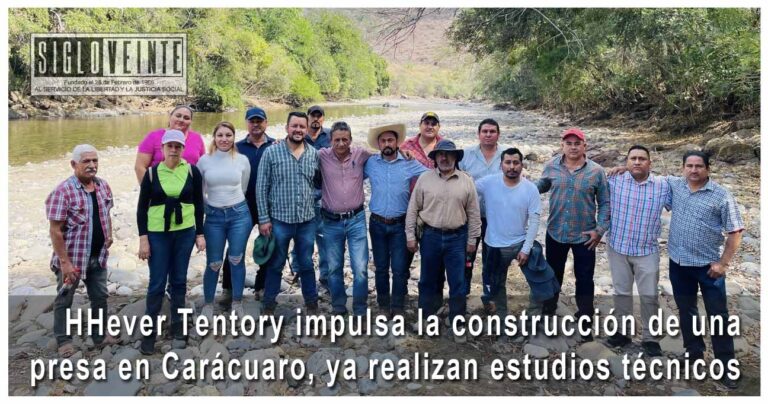 Hever Tentory impulsa la construcción de una presa en Carácuaro, ya realizan estudios técnicos