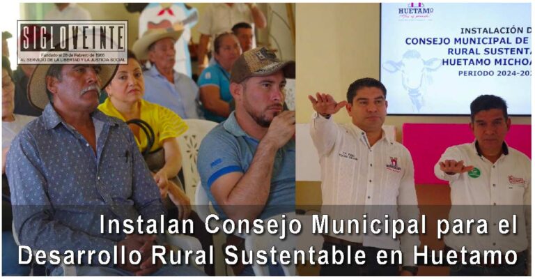 Instalan Consejo Municipal para el Desarrollo Rural Sustentable en Huetamo