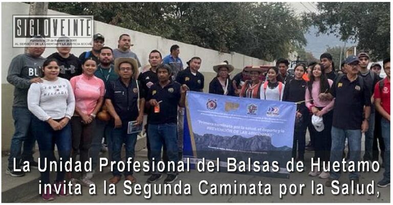 La Unidad Profesional del Balsas de Huetamo invita a la Segunda Caminata por la Salud, el Deporte y la Prevención de las Adicciones