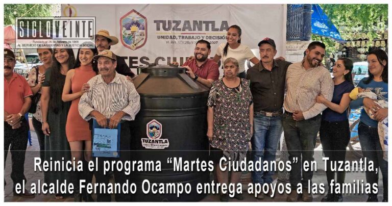 Reinicia el programa “Martes Ciudadanos” en Tuzantla, el alcalde Fernando Ocampo entrega apoyos a las familias
