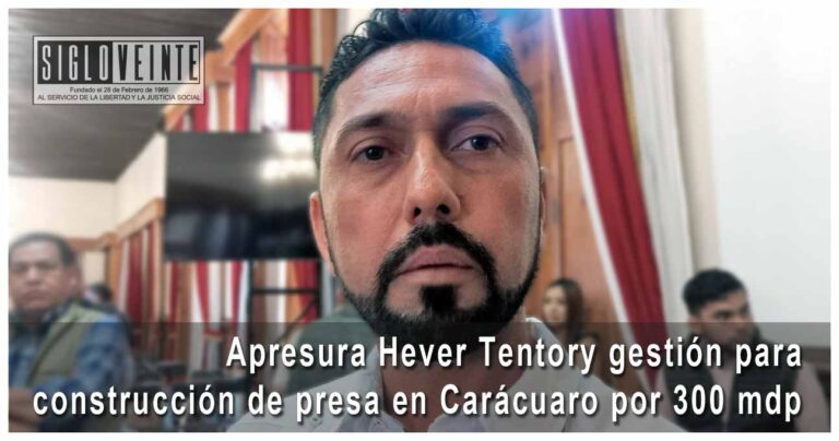 Apresura Hever Tentory gestión para construcción de presa en Carácuaro por 300 mdp