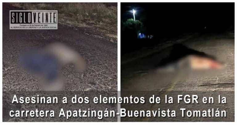 Asesinan a dos elementos de la FGR en la carretera Apatzingán-Buenavista Tomatlán