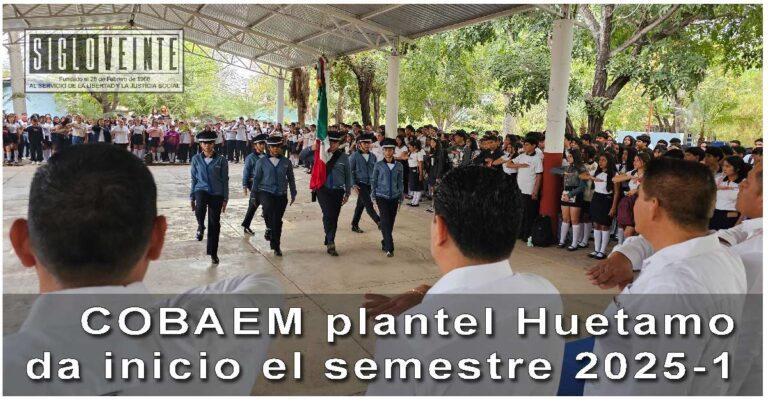 COBAEM plantel Huetamo da inicio el semestre 2025-1