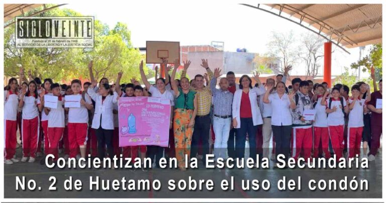 Concientizan en la Escuela Secundaria No. 2 de Huetamo sobre el uso del condón
