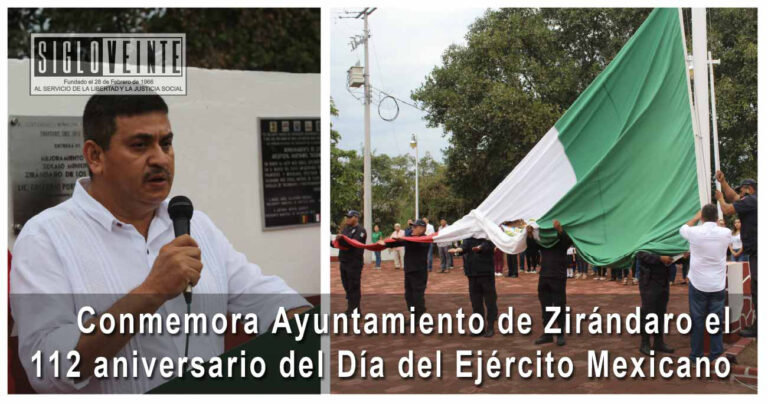 Conmemora Ayuntamiento de Zirándaro el 112 aniversario del Día del Ejército Mexicano