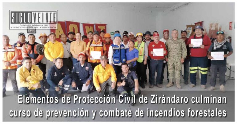 Elementos de Protección Civil de Zirándaro culminan curso de prevención y combate de incendios forestales