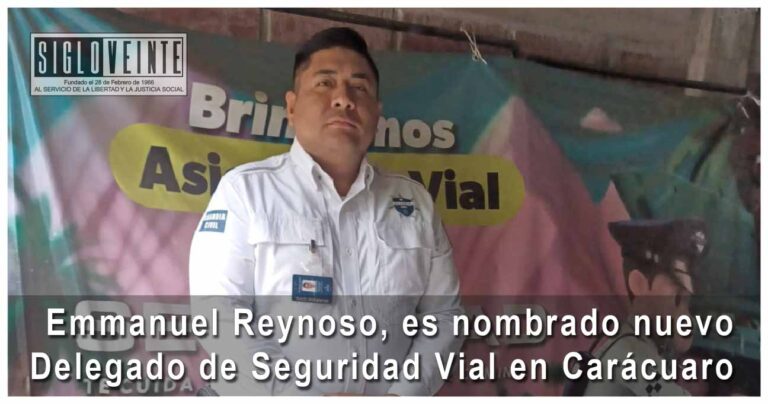 Emmanuel Reynoso Gómez, es nombrado nuevo Delegado de Seguridad Vial en Carácuaro
