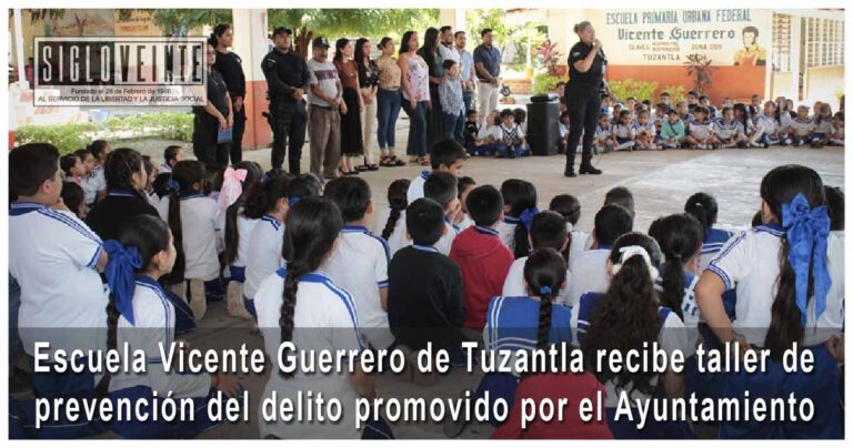La Escuela Vicente Guerrero de Tuzantla recibe taller de prevención del delito promovido por el Ayuntamiento