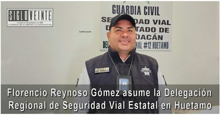 Florencio Reynoso Gómez asume la Delegación Regional de Seguridad Vial Estatal en Huetamo