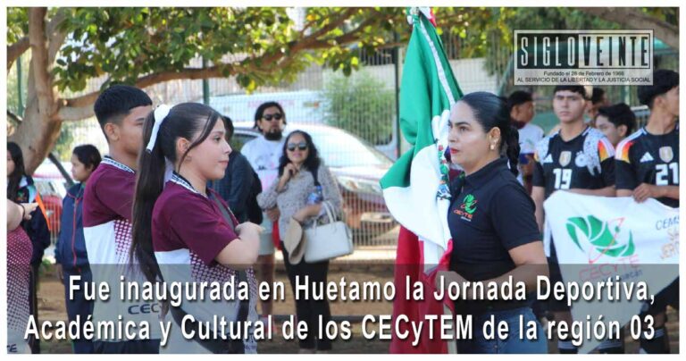 Fue inaugurada en Huetamo la Jornada Deportiva, Académica y Cultural de los CECyTEM de la región 03
