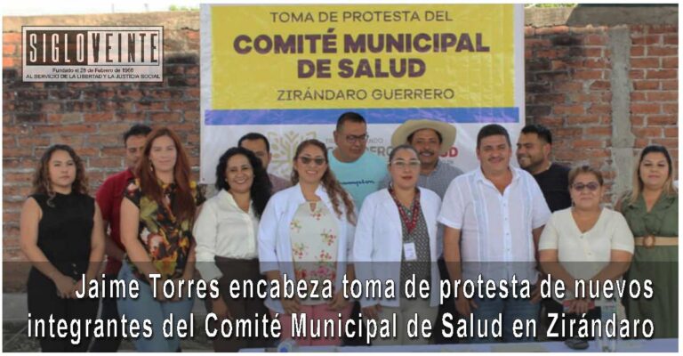 Jaime Torres encabeza toma de protesta de nuevos integrantes del Comité Municipal de Salud en Zirándaro
