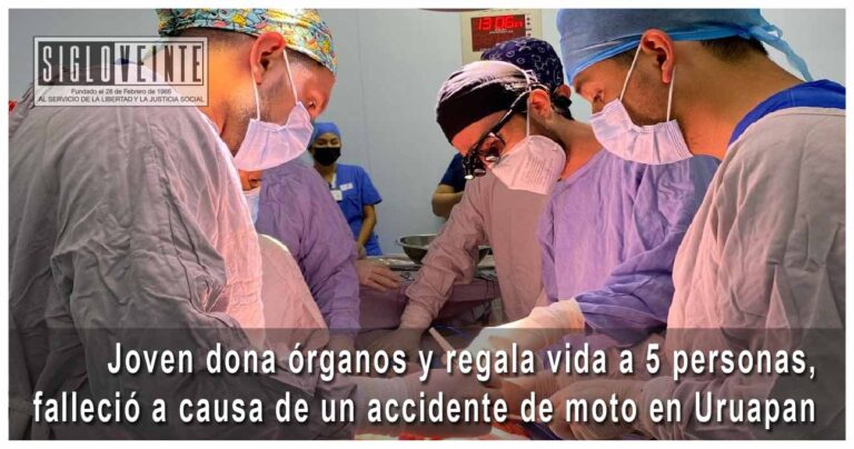 Joven dona órganos y regala vida a 5 personas, falleció a causa de un accidente de moto en Uruapan