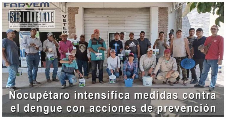 Nocupétaro intensifica medidas contra el dengue con acciones de prevención