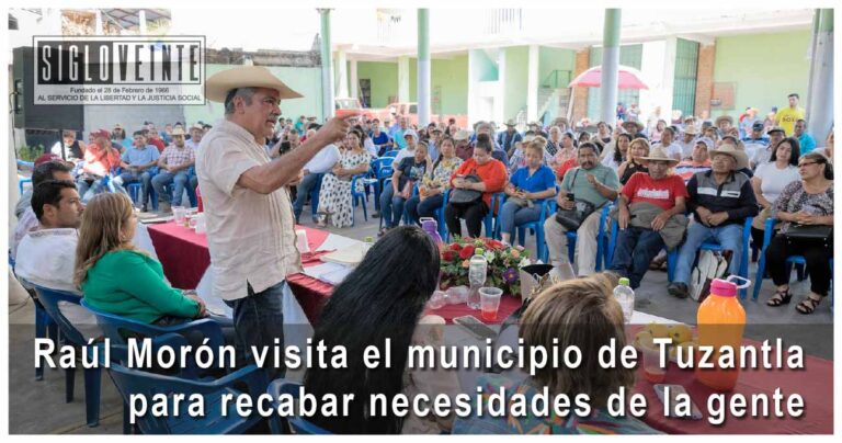 Raúl Morón visita el municipio de Tuzantla para recabar necesidades de la gente e informar sobre los avances de la 4T