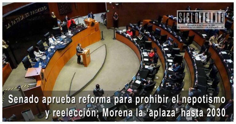 Senado aprueba reforma para prohibir el nepotismo y reelección; Morena la ‘aplaza’ hasta 2030
