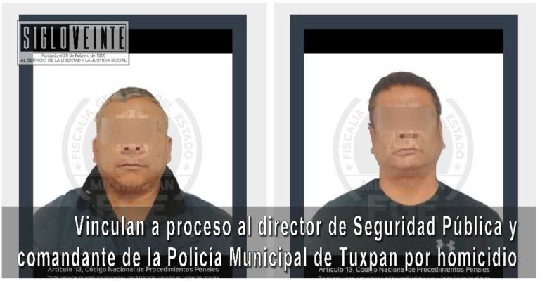 Vinculan a proceso al director de Seguridad Pública y comandante de la Policía Municipal de Tuxpan por homicidio