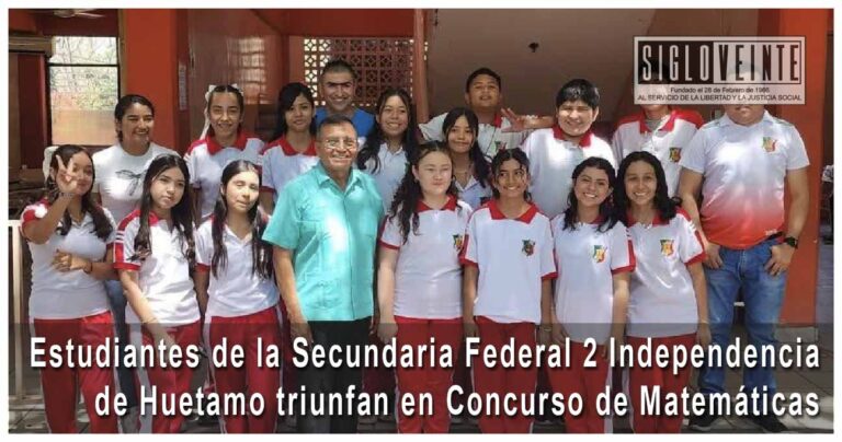 Estudiantes de la Secundaria Federal 2 de Huetamo triunfan en Concurso de Matemáticas