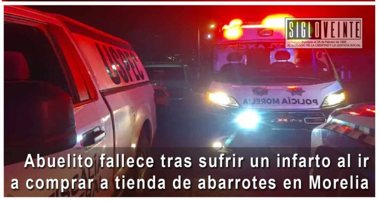 Abuelito fallece tras sufrir un infarto al ir a comprar a tienda de abarrotes en Morelia