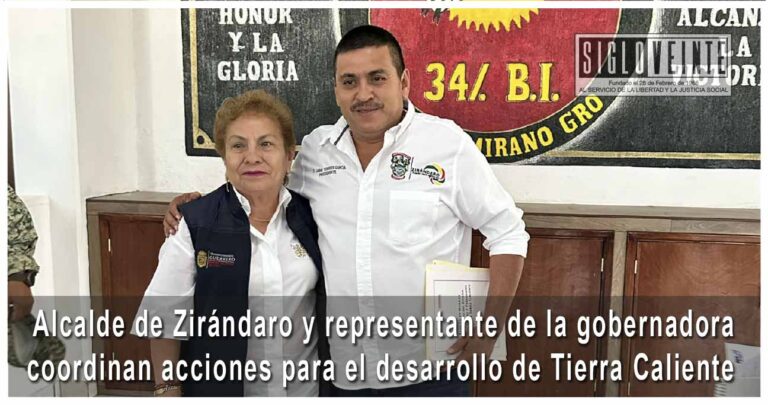 Alcalde de Zirándaro y representante de la gobernadora coordinan acciones para el desarrollo de Tierra Caliente