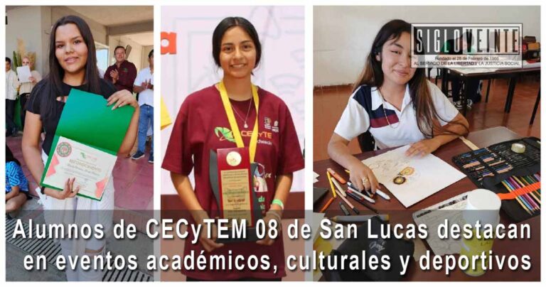 Alumnos de CECyTEM 08 de San Lucas destacan en eventos académicos, culturales y deportivos