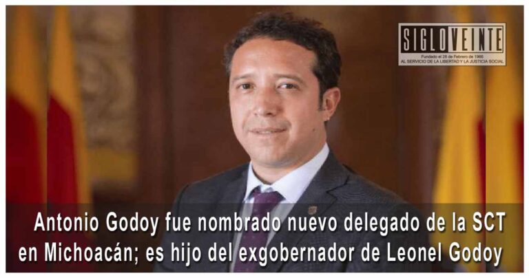 Antonio Godoy fue nombrado nuevo delegado de la SCT en Michoacán; es hijo del exgobernador de Leonel Godoy