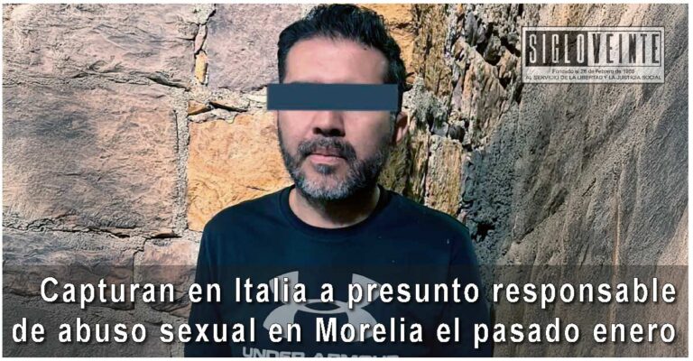 Capturan en Italia a presunto responsable de abuso sexual en Morelia el pasado enero